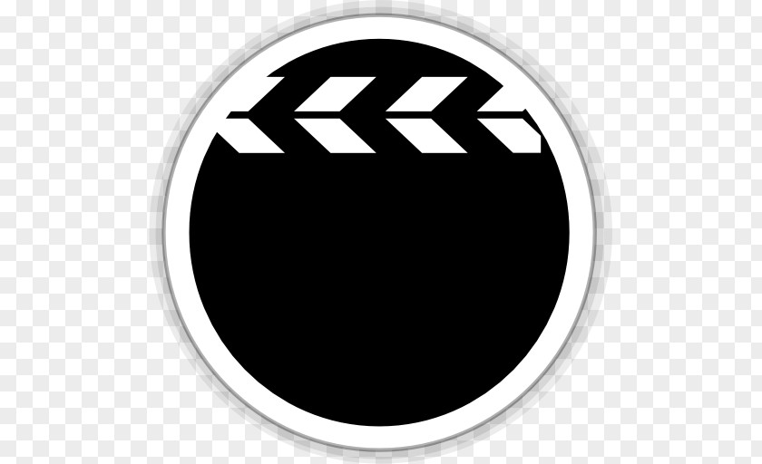 Multimedia Video Player Emblem Brand Monochrome PNG
