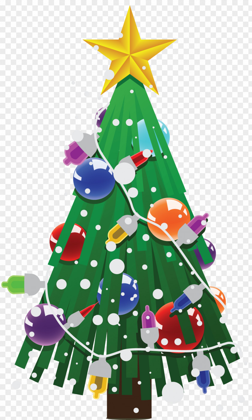 Pretty Christmas Tree Shape Clip Art PNG