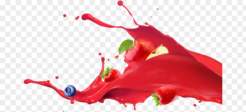 Splash Drinks Strawberry Juice Ice Cream Fruit PNG