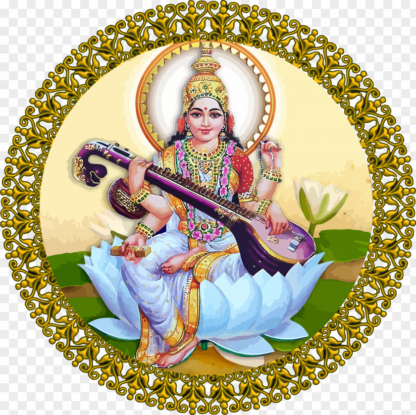 Vasant Panchami Basant Saraswati Puja PNG