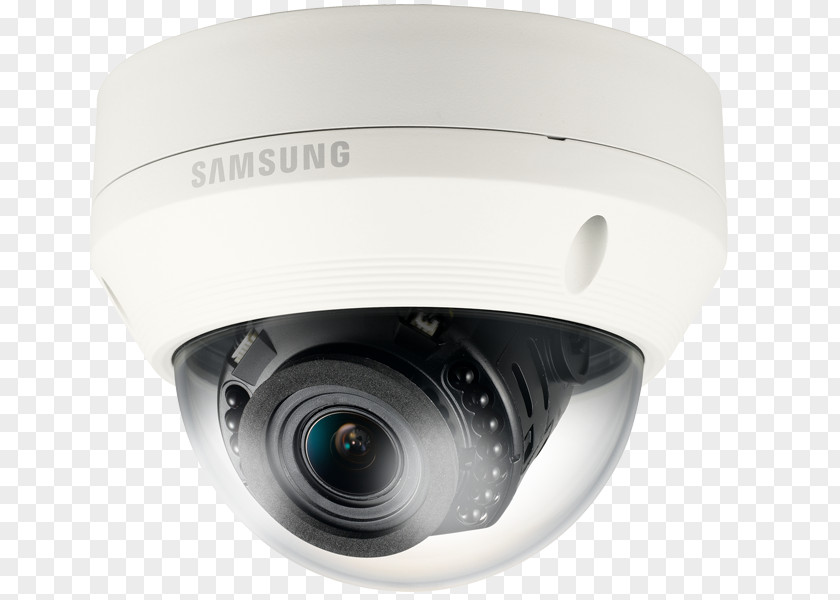 Camera IP Closed-circuit Television Samsung 1.3Mp Hd Vandal-Resistant Ir Dome Video Cameras PNG