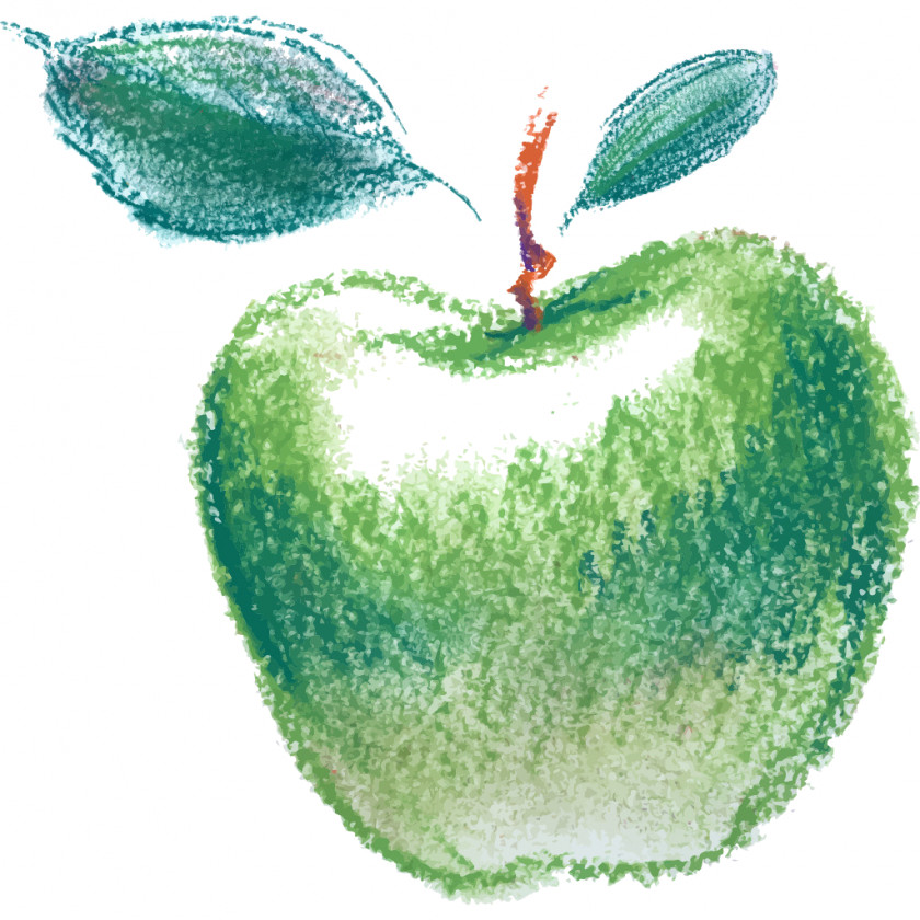 Pomme Apple Drawing Crayon PNG