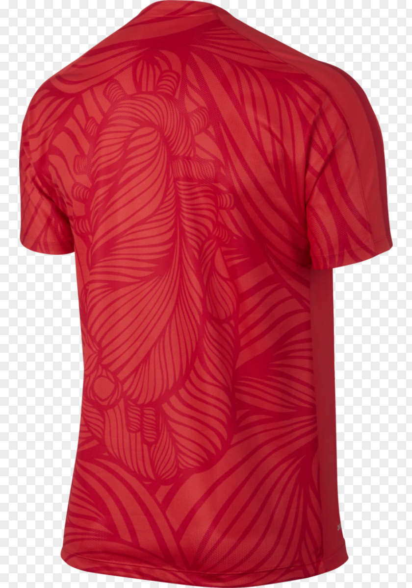 T-shirt Shoulder Sleeve Maroon PNG
