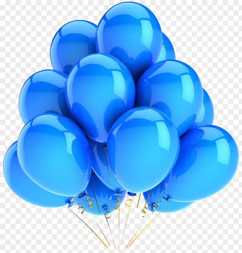 Blue Jet Latex Balloons Party Birthday PNG