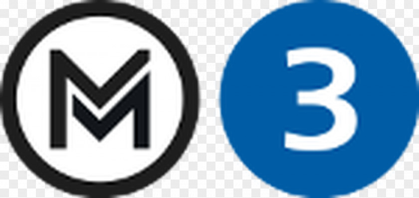 Metro Line M3 Budapest Kőbánya Rapid Transit Logo PNG