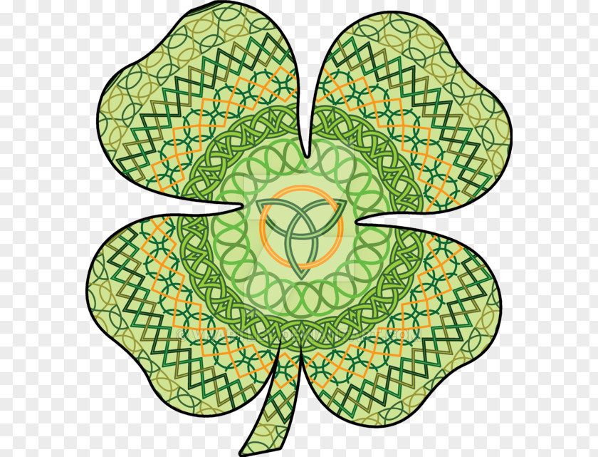 Saint Patrick's Day Four-leaf Clover Celtic Knot Celts Irish People PNG