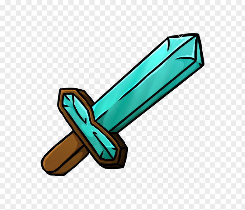 Diamond Sword Minecraft: Pocket Edition Clip Art PNG
