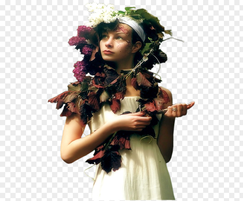 Flower Floral Design Headgear Woman PNG