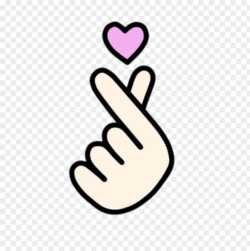 Heart Hand Finger 손가락 하트 BTS PNG