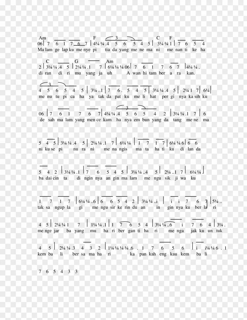 Ugadi Tanjung Baru The Mysterious Stranger Paper Musical Notation PNG
