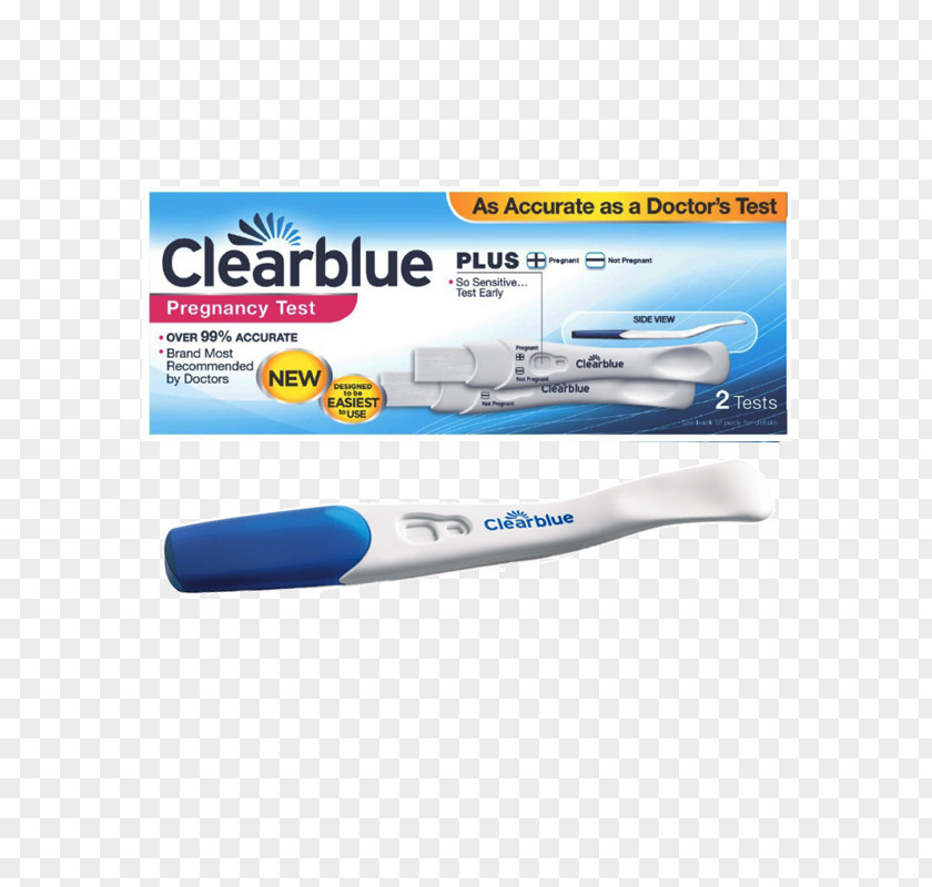 Single-Pack Clearblue Pregnancy TestSingle-PackPregnancy Digital Test With Conception Indicator PNG