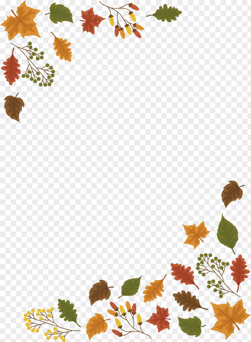 The Maple Leaf Border Autumn PNG