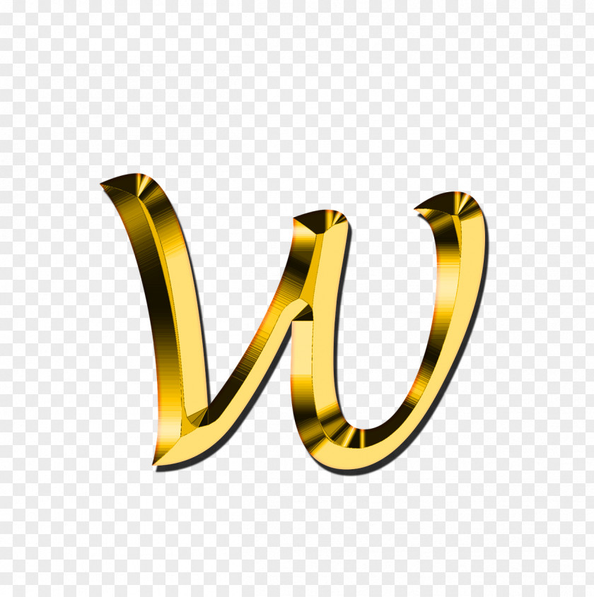 W Letter Alphabet Font PNG