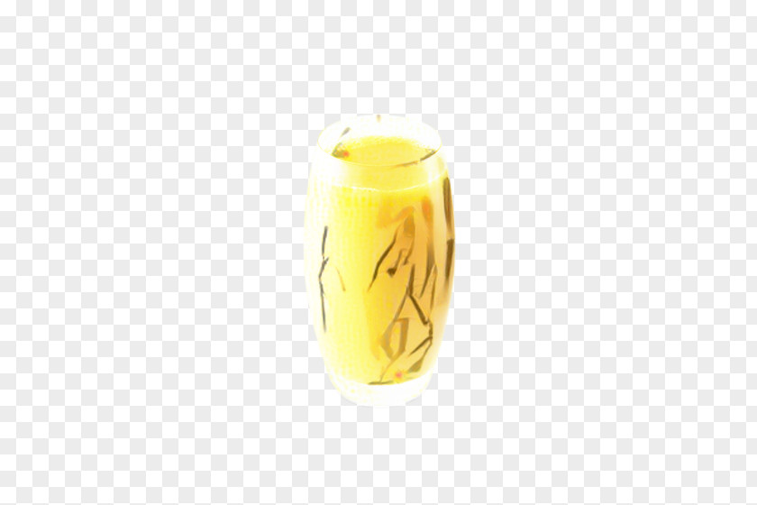 Amber Glass Yellow Background PNG