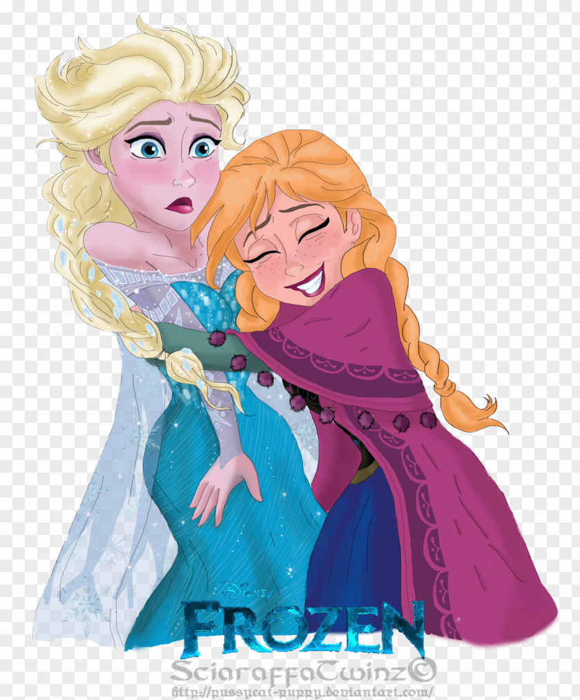 Elsa Anna Frozen Hug Disney Princess PNG