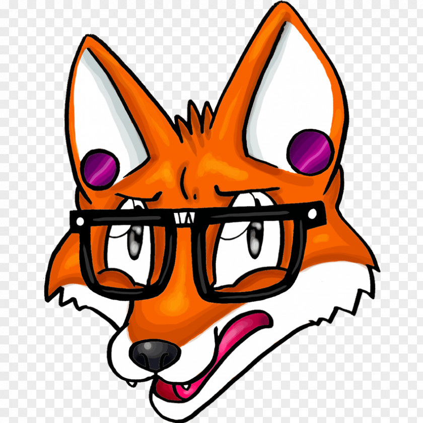 Fox Hipster Red Cartoon Clip Art PNG