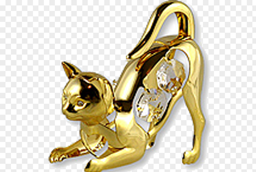Golden Cat Bow Gold Kitten PNG