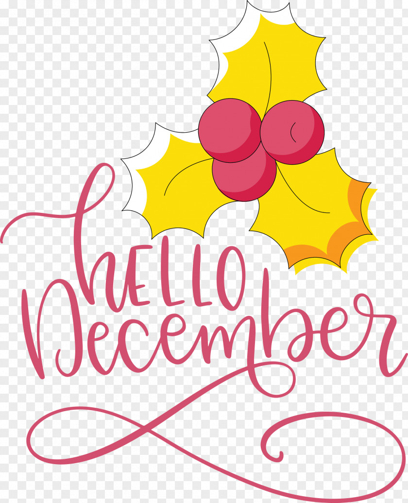 Hello December Winter PNG