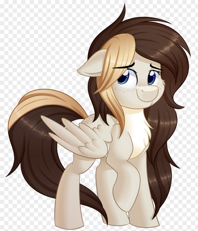 Horse Brown Hair Cartoon PNG