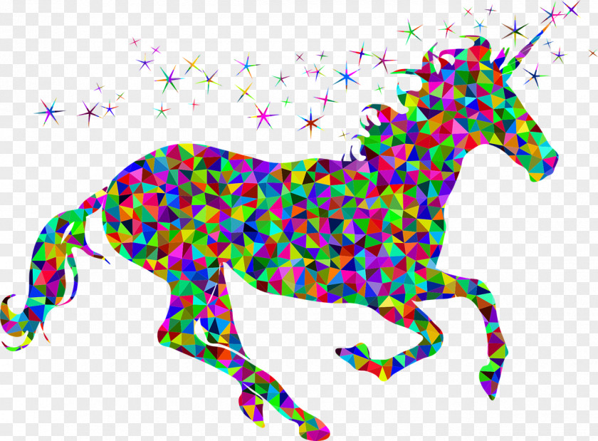 Running Horse Unicorn Clip Art PNG