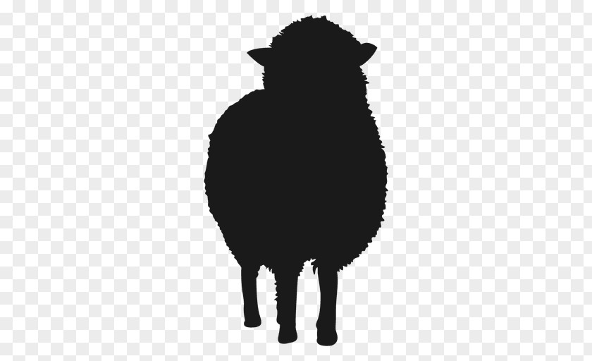 Sheep BlACK Silhouette Clip Art PNG