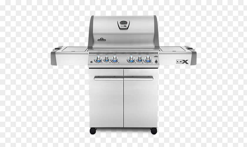 Steel Grill Barbecue Napoleon Grills LEX 485 Gas Burner Natural Propane PNG