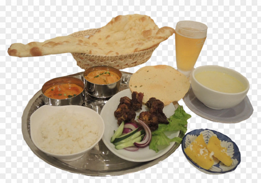 Breakfast Indian Cuisine Full Vegetarian Platter PNG