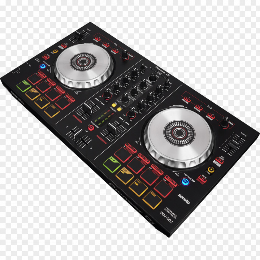 DJ Controller Pioneer DDJ-SB2 Disc Jockey Serato Audio Research PNG