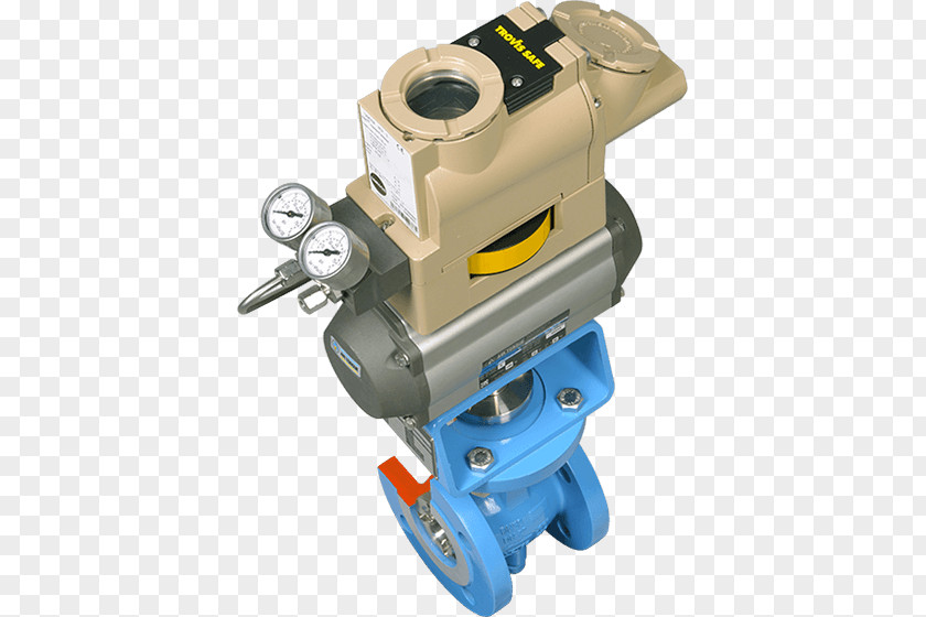 Handwheel Rotary Actuator Torque Pneumatics Valve PNG