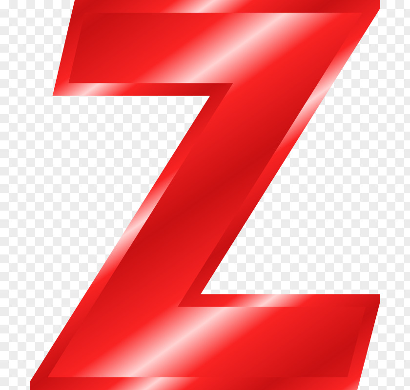 Red Neon Alphabet Letter Z Clip Art PNG