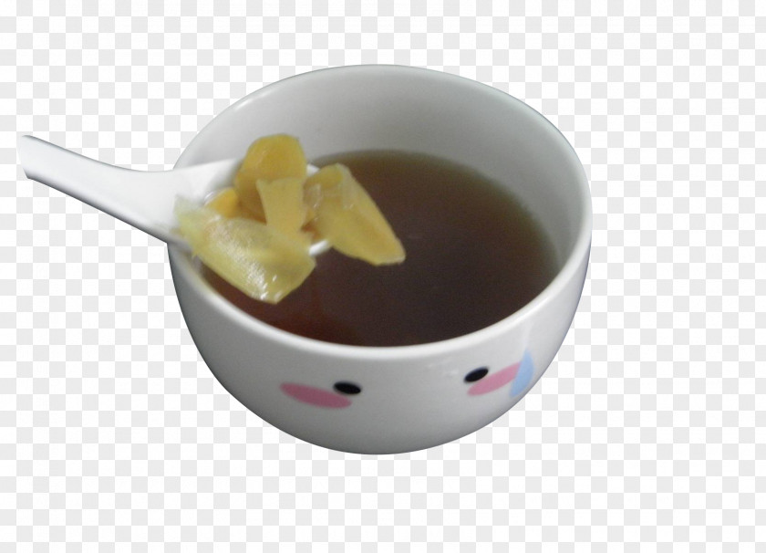 Brown Sugar Ginger Beverage Tea Soup Drink PNG