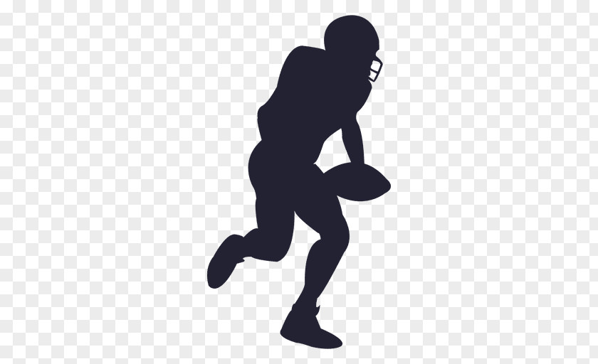 Players Vector Silhouette American Football Rugby Sport PNG