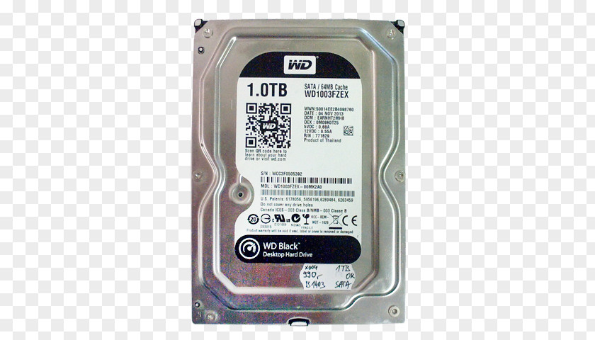 Serial ATA Hard Drives Western Digital WD Black SATA HDD Blue PNG