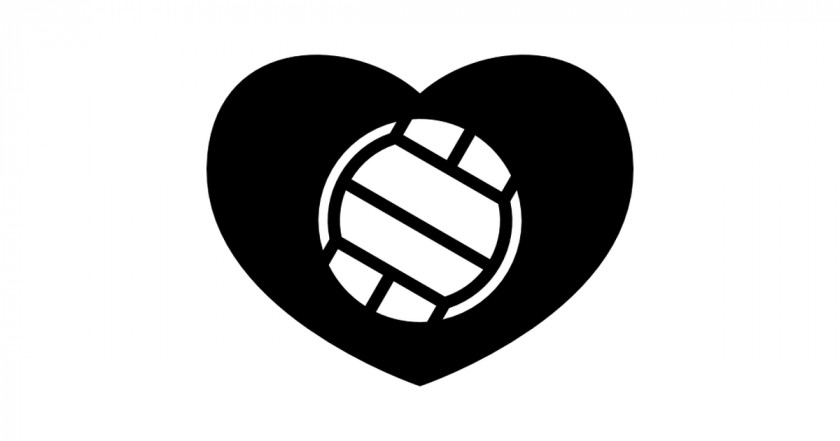 Volleyball Cliparts Heart Sport PNG