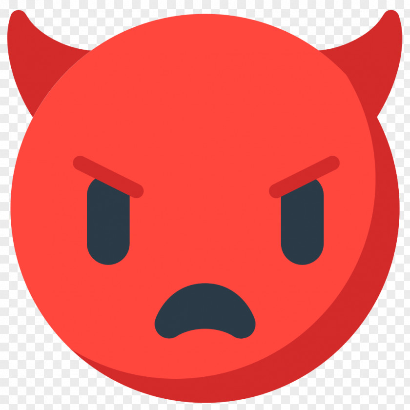 Angry Emoji Emoticon Devil SMS Sticker PNG