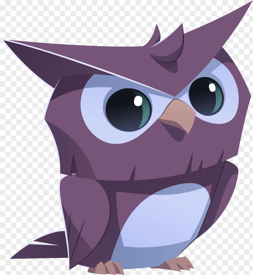 Cartoon Purple Owl Animation Snout PNG