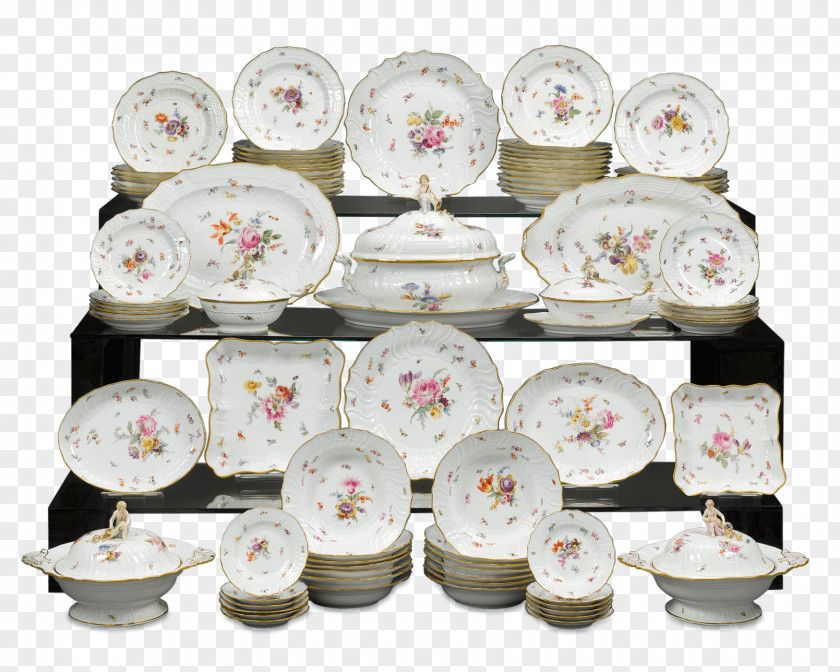 Porcelain Plate Letinous Edodes Early Meissen PNG