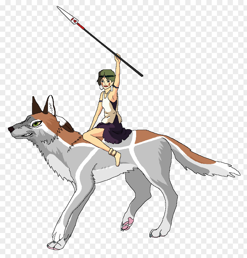 Princess Mononoke Canidae Horse Dog Clip Art PNG