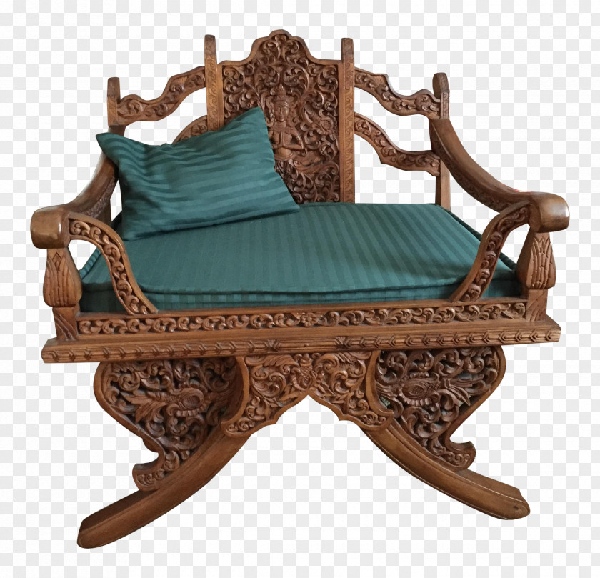 Thailand Elephant Chair Table Howdah Chiang Mai Furniture PNG