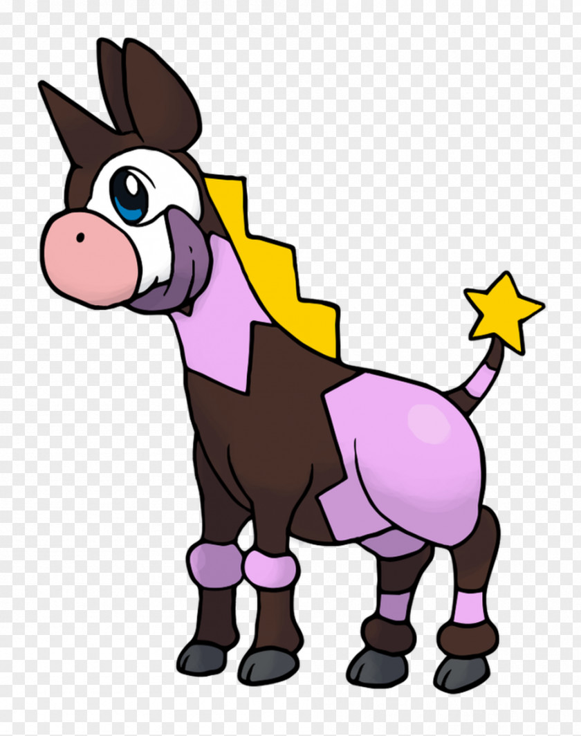 Donkey Pack Animal Pink M Character Clip Art PNG