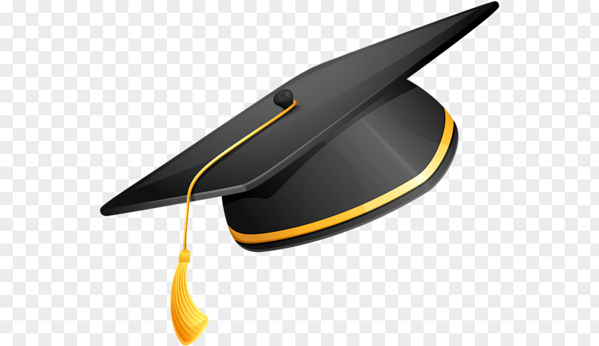 Headgear Yellow Background Graduation PNG