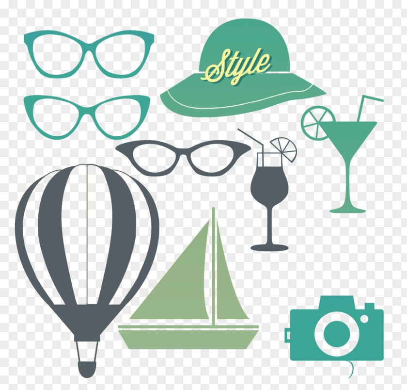 Aestivum Silhouette Vector Graphics Sunglasses Clip Art Illustration PNG