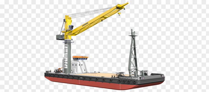 Barge Transparent Image Crane Vessel Transshipment PNG