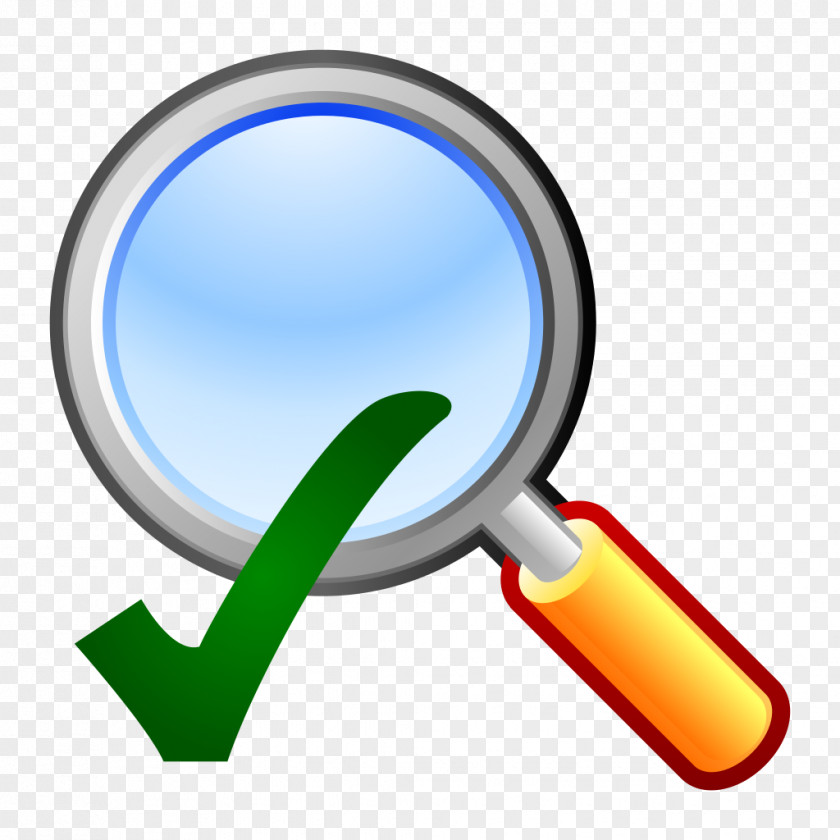 Checkmark Magnifying Glass Clip Art PNG