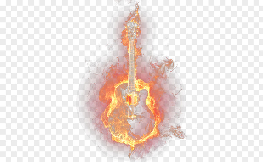 Fire Guitar Flame Circle Computer Wallpaper PNG