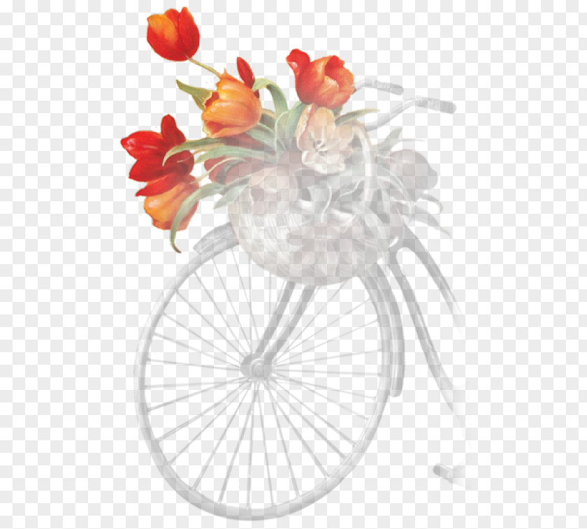 Flower Bicycle Can't Wait To Decorate Cut Flowers Floral Design Floristry PNG