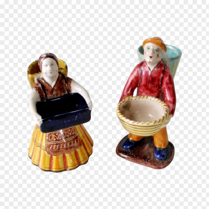 Pottery Christmas Ornament Figurine PNG