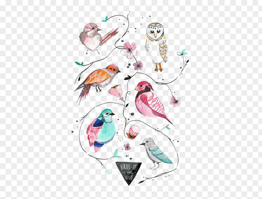 Cartoon Bird Paper Drawing Artist Painting Illustration PNG