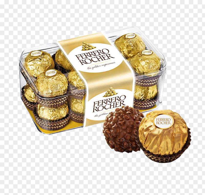 FERREROROCHER Chocolate Plastic Box Ferrero Rocher Raffaello Praline SpA PNG