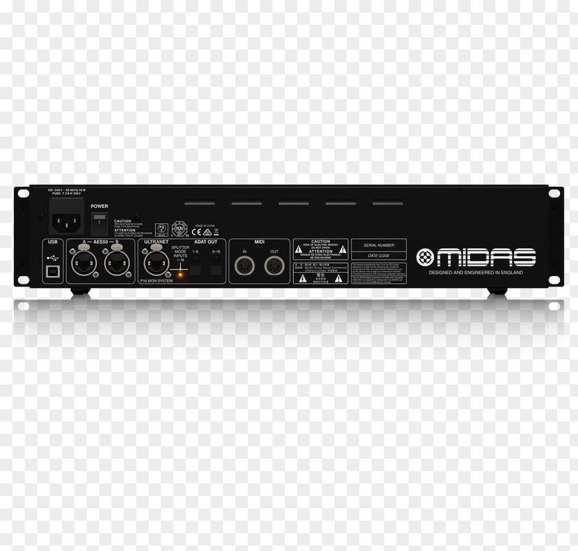 Microphone Stage Box Midas Preamplifier Audio PNG